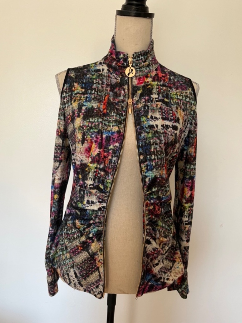 Cold Shoulder Joseph Ribkoff Top - Picture 2 of 7